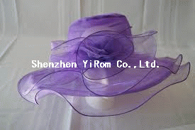 Organza hat,church hat,occasion hat, dress hat,derby hat:YRSM13031